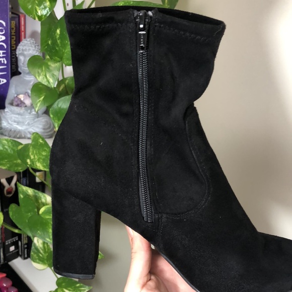Black Rose Ankle Boots - Picture 3 of 6